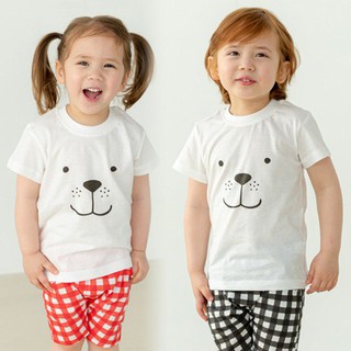 Đồ bộ cotton cho bé trai, bé gái mùa hè Isoop Hàn Quốc . Đồ ngủ, bộ ngủ dễ thương DOG1621