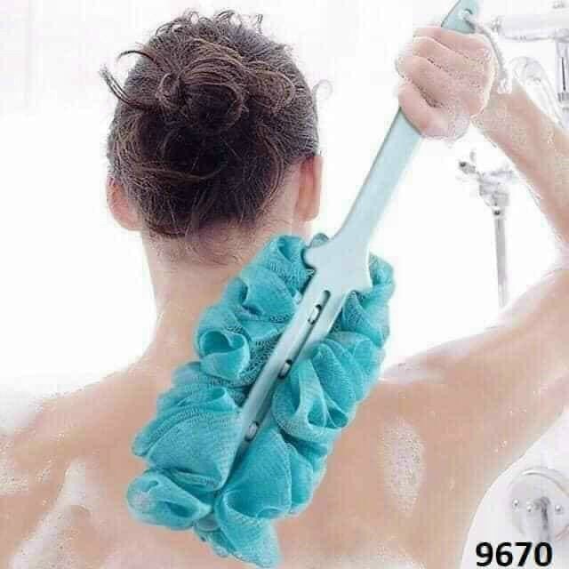 (Freeship) Cọ Chà Lưng ,Cây bông tắm chà lưng cực thích, tiện Lợi ,mềm mại, Chất liệu nhựa an toàn (chiều dài 44cm)