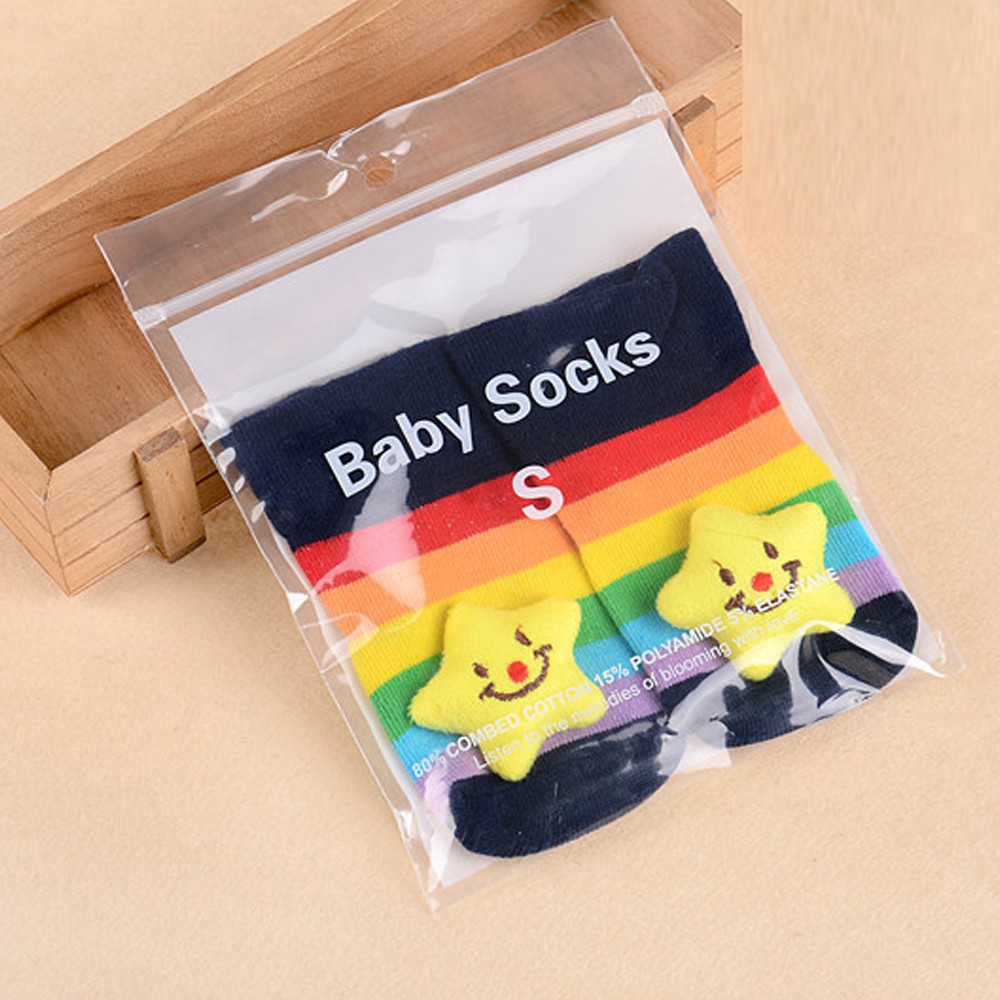Vớ cotton mềm họa tiết mèo gấu búp bê 3D dễ thương phù hợp cho bé