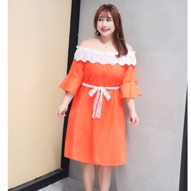 Đầm trễ vai bigsize