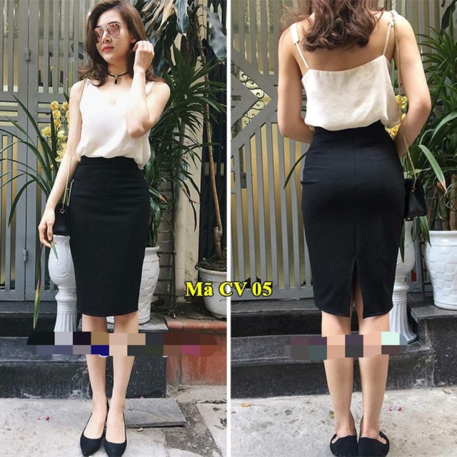 Chân váy bút chì umi co giãn [FREESHIP 99K]