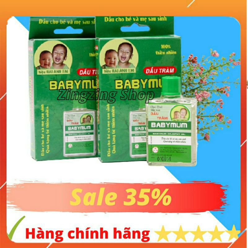 [Hàng Chính Hãng 2021] Tinh Dầu Tràm Huế BabyMum 22ml An Toàn Cho Mẹ Và Bé. Giá Tận Xưởng. Chuẩn Xịn