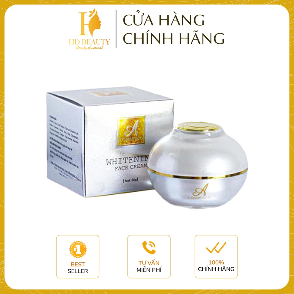 Kem dưỡng trắng da mặt A Cosmetic giúp ngừa mụn, giảm thâm nám 50g