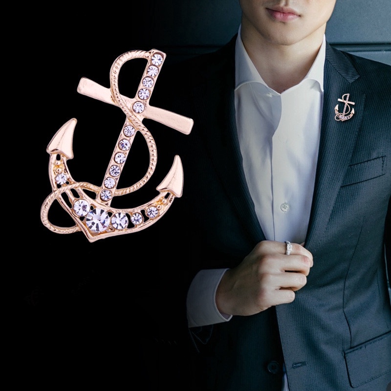 Ghim cài áo EFAN hình mỏ neo dễ thương