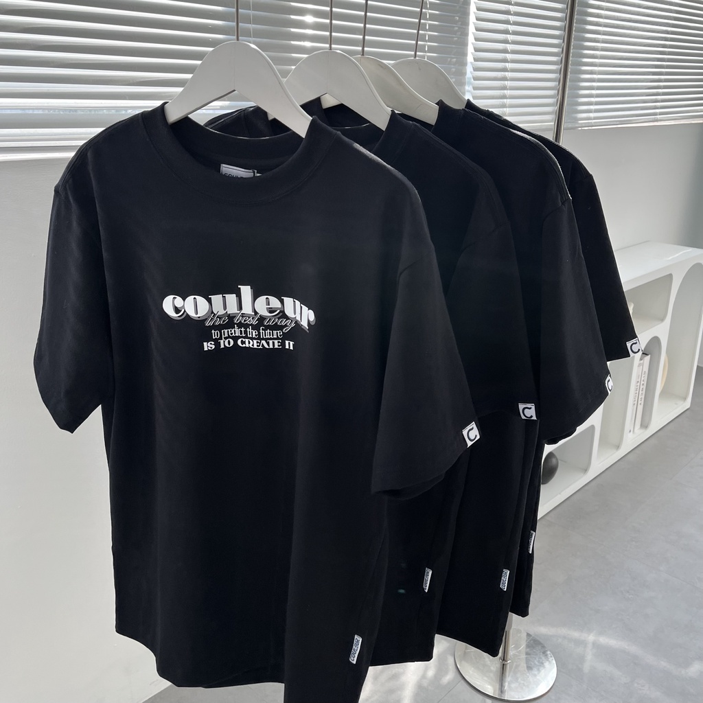 Áo thun đen Basic COULEUR local brand chính hãng 100% cotton - TS05