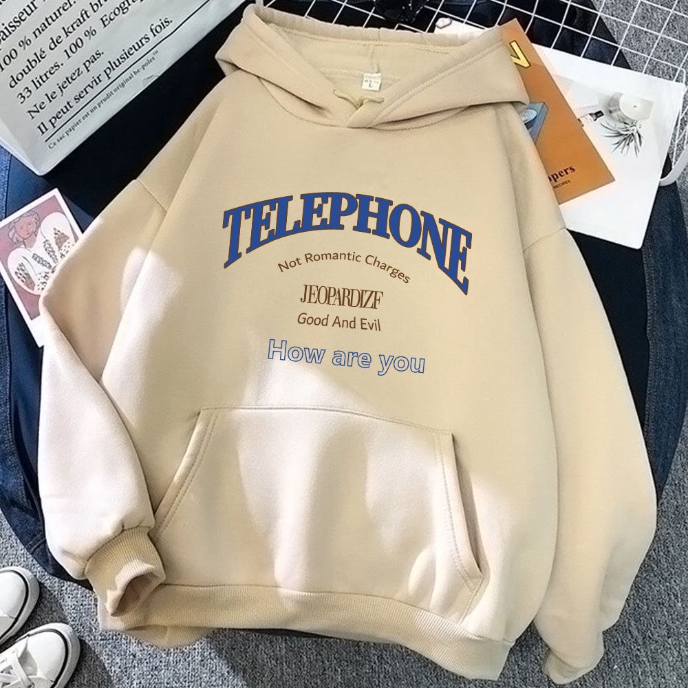 ÁO KHOÁC HOODIE NỈ UNISEX IN TELEPHONE CỰC ĐẸP NHIỀU MÀU THỜI TRANG BB HOODIE