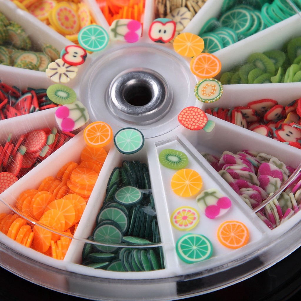 Phụ kiện đính móng trang trí hình trái cây 3D xinh xắn