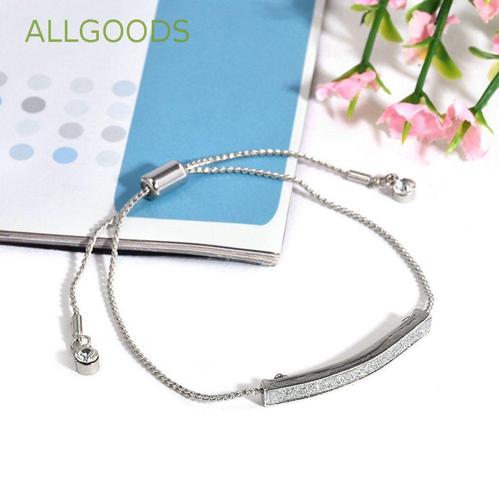 ALLGOODS Plated|Jewelry Pave Bar Slider Bracelet