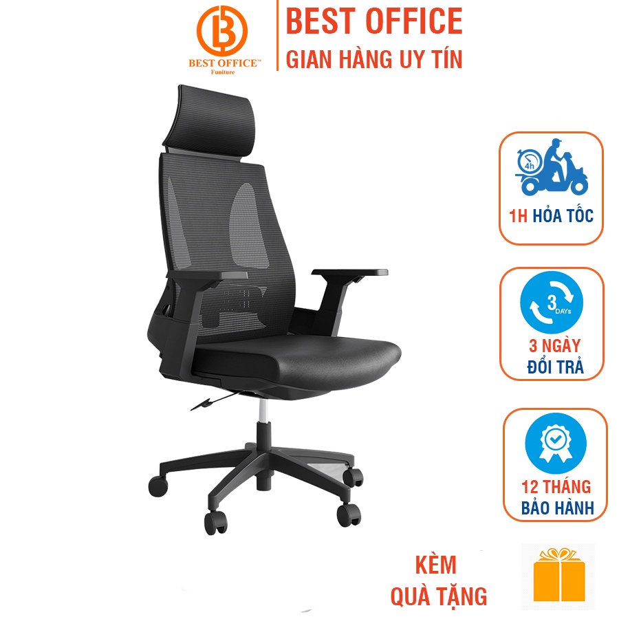 Ghế xoay văn phòng Best Office BOX268, Ghế xoay thông minh chống ê mỏi