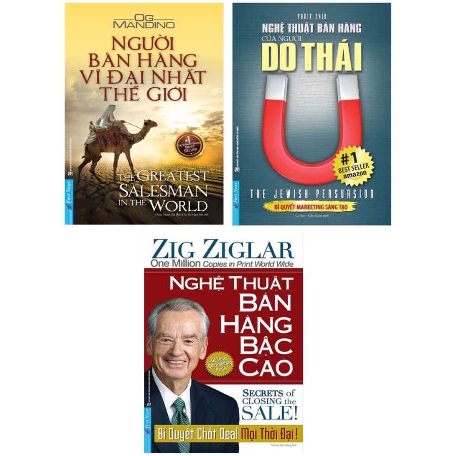 Sách - Combo Nghệ Thuật Bán Hàng Bậc Cao + NT Bán Hàng Của Người Do Thái + Người Bán Hàng Vĩ Đại Nhất TG (Bộ 3 Cuốn)