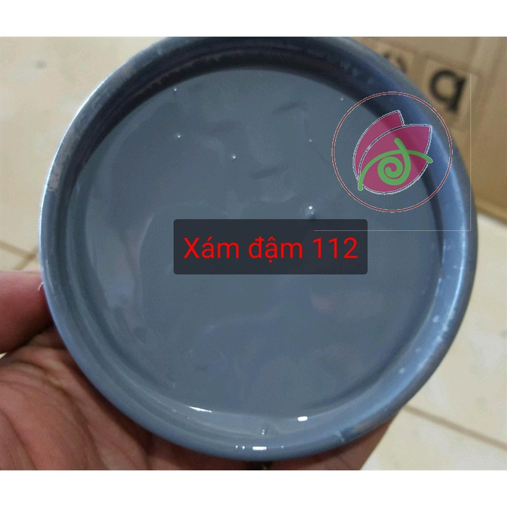 Sơn sắt mạ kẽm Dolphin 1 thành phần màu xám đậm 400g, 800g