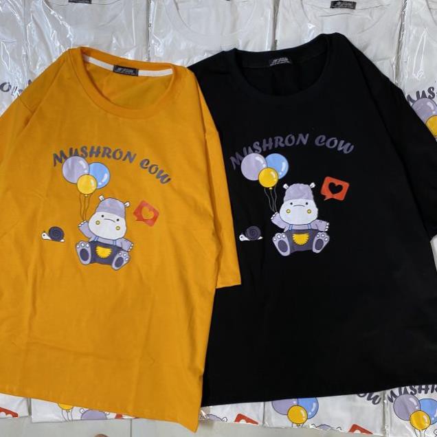 [S03][HÌNH THẬT] Áo thun nữ nam unisex căp đôi áo phông nữ tay lỡ Bò Mushron Cow hàng chuẩn shop siêu chất-BT137 | BigBuy360 - bigbuy360.vn