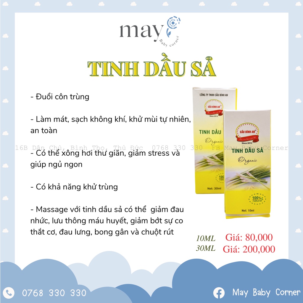 Tinh dầu sả Cầu Bình An