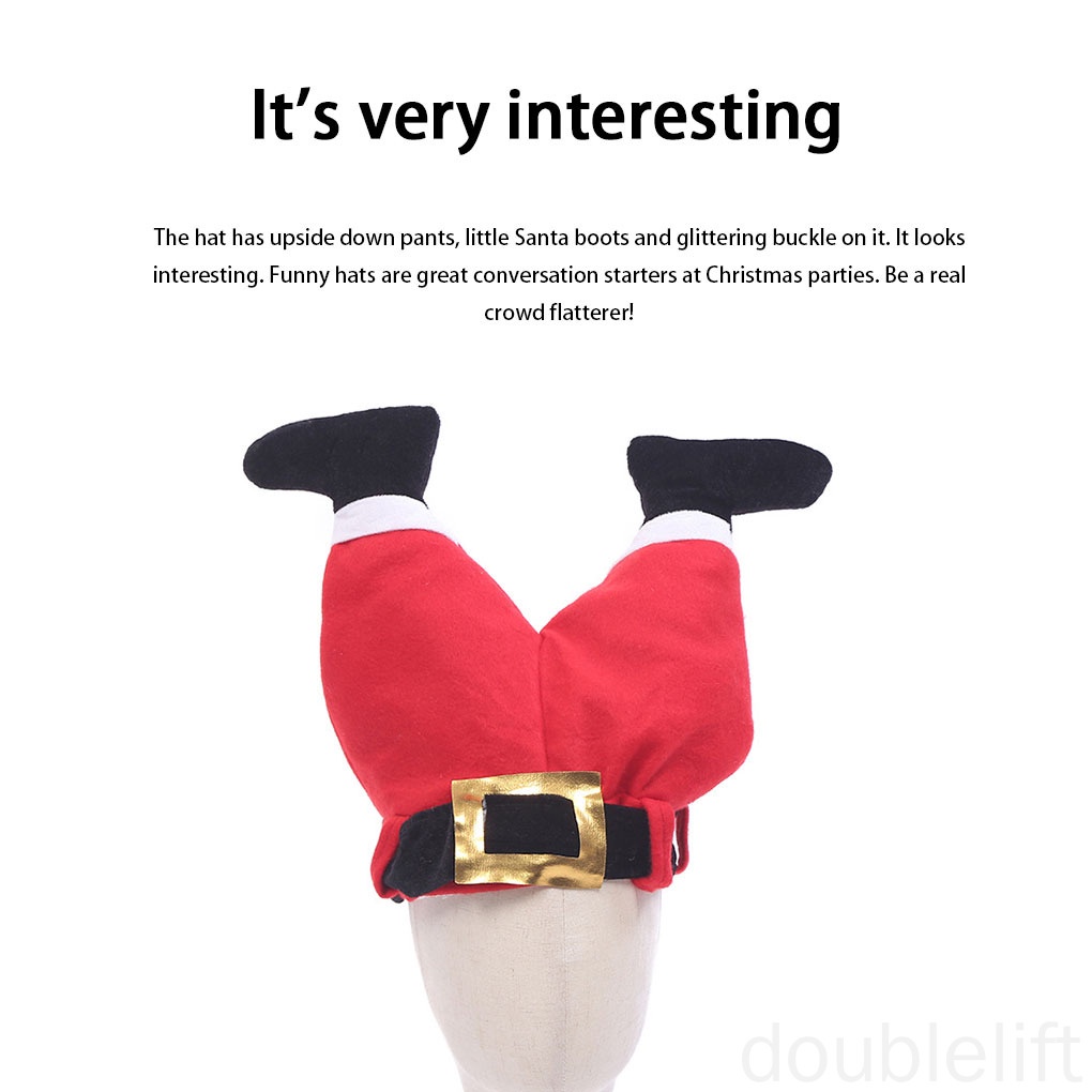 Mũ Giáng sinh hình quần ông già Noel hài hước
