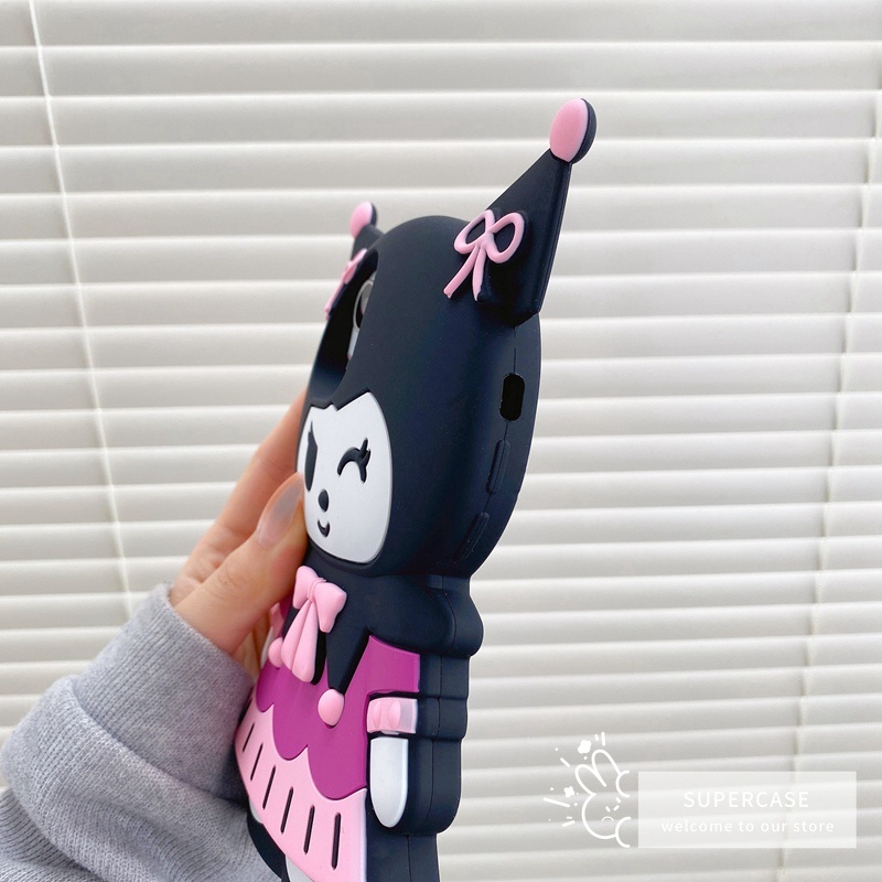 Ốp Điện Thoại Silicone Mềm Họa Tiết Kuromi Cho iPhone 13 12 11 Pro Max XR XS Max X 8 7 6 6s Plus SE 2020 2022