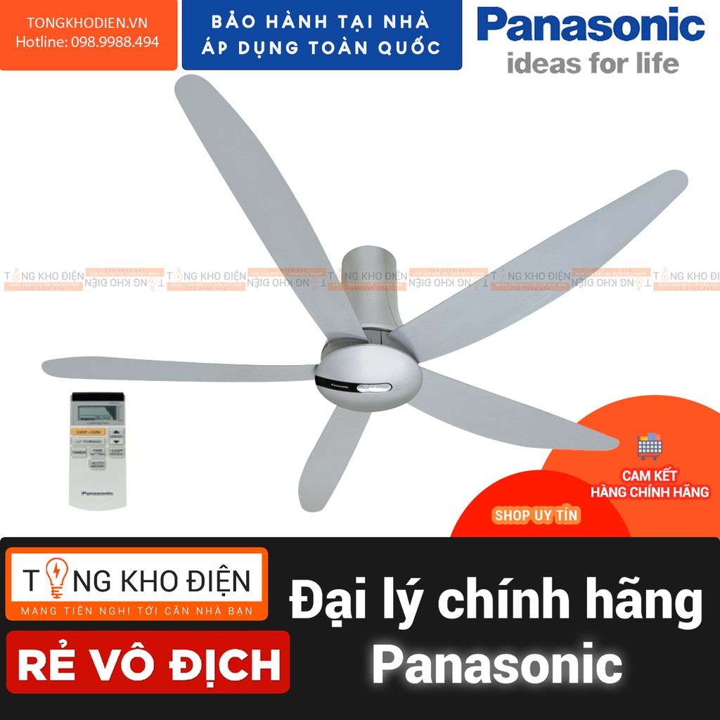 Quạt trần 5 cánh Panasonic F-60TAN, Cảm biến nhiệt độ Econavi