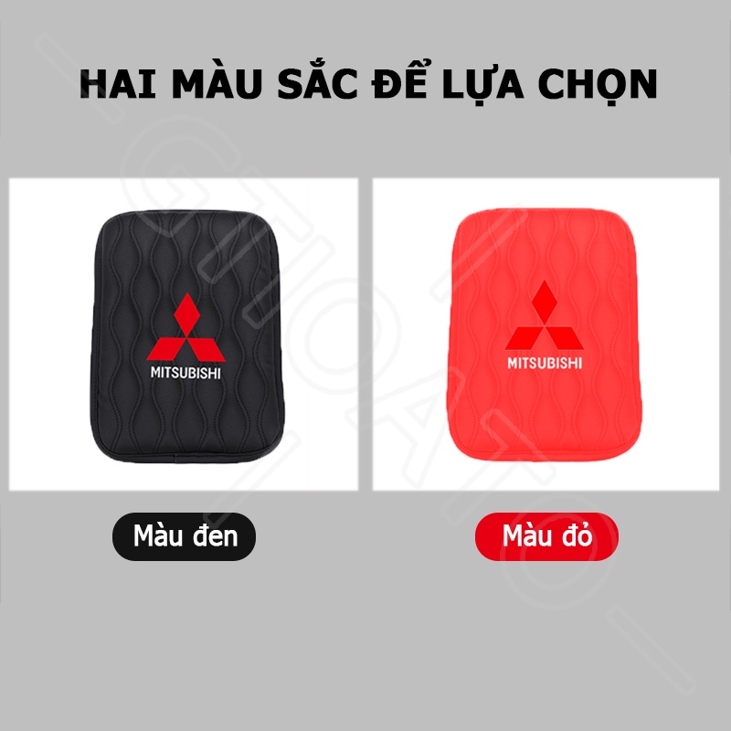 GTIOATO Đệm Tì Tay Ô Tô Đệm Da Lót Hộp Tỳ Tay Đệm Tỳ Tay Ô Tô Lót Hộp Tỳ Tay Đệm Kê Tay Cho Xe Hơi MiếNg LóT ChốNg ThấM ĐệM Tỳ Tay Trang Trí NộI ThấT Ô Tô Cho Mitsubishi L300 L200 Xpander Cross Outlander Attrage Xpander Lancer Space Star