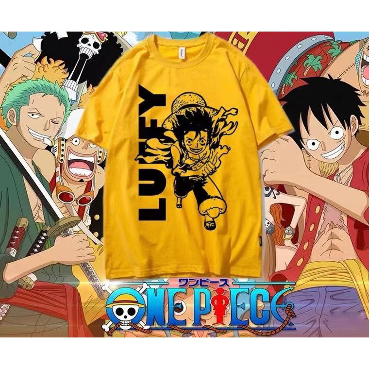 ÁO THUN UNISEX LUFFY ONE PIECE PHÔNG NAM NỮ GIA ĐÌNH CẶP ĐÔI CÓ SIZE TRẺ EM AOMIVN