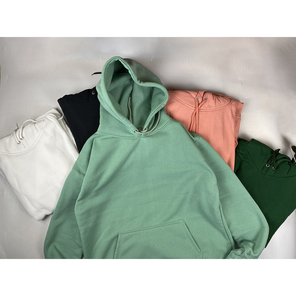 Áo hoodie nữ trơn HY KOREA khoác nỉ bông form dáng rộng kiểu sweater unisex hồng pastel. | BigBuy360 - bigbuy360.vn