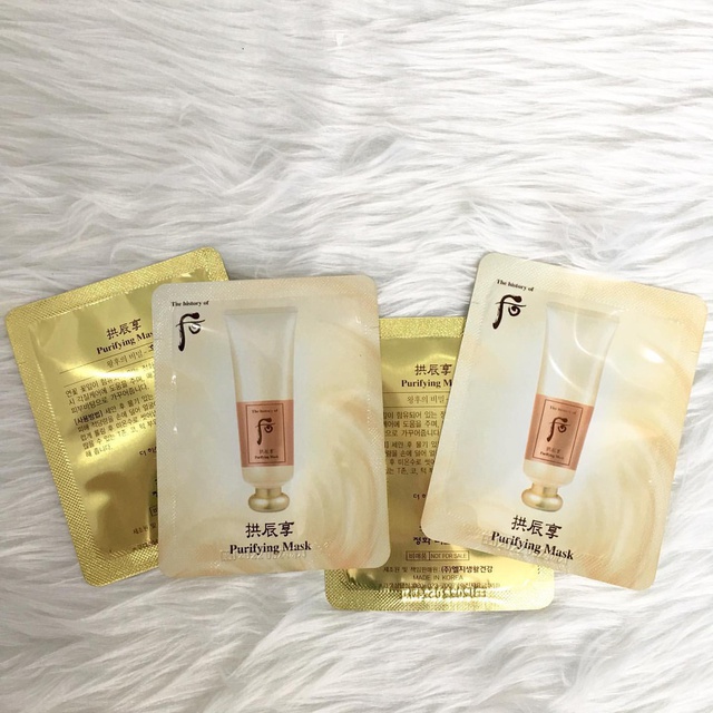 Combo 10 Gói Mặt Nạ Dưỡng Trắng WHOO Purifying Giúp giảm Mụn Và Tẩy Tế Bào Chết 3ml | BigBuy360 - bigbuy360.vn