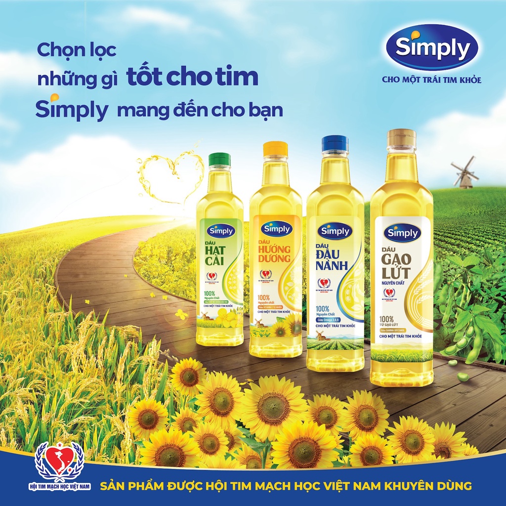 Dầu ăn Đậu Nành Simply Can 2 Lít