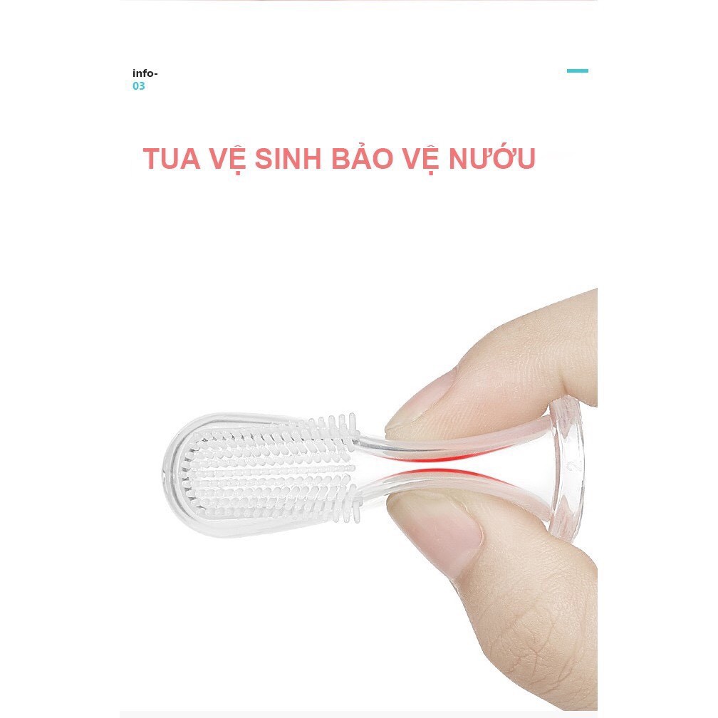 Rơ Lưỡi Silicon Mềm AAG Cho Bé (Set 2 Chiếc)