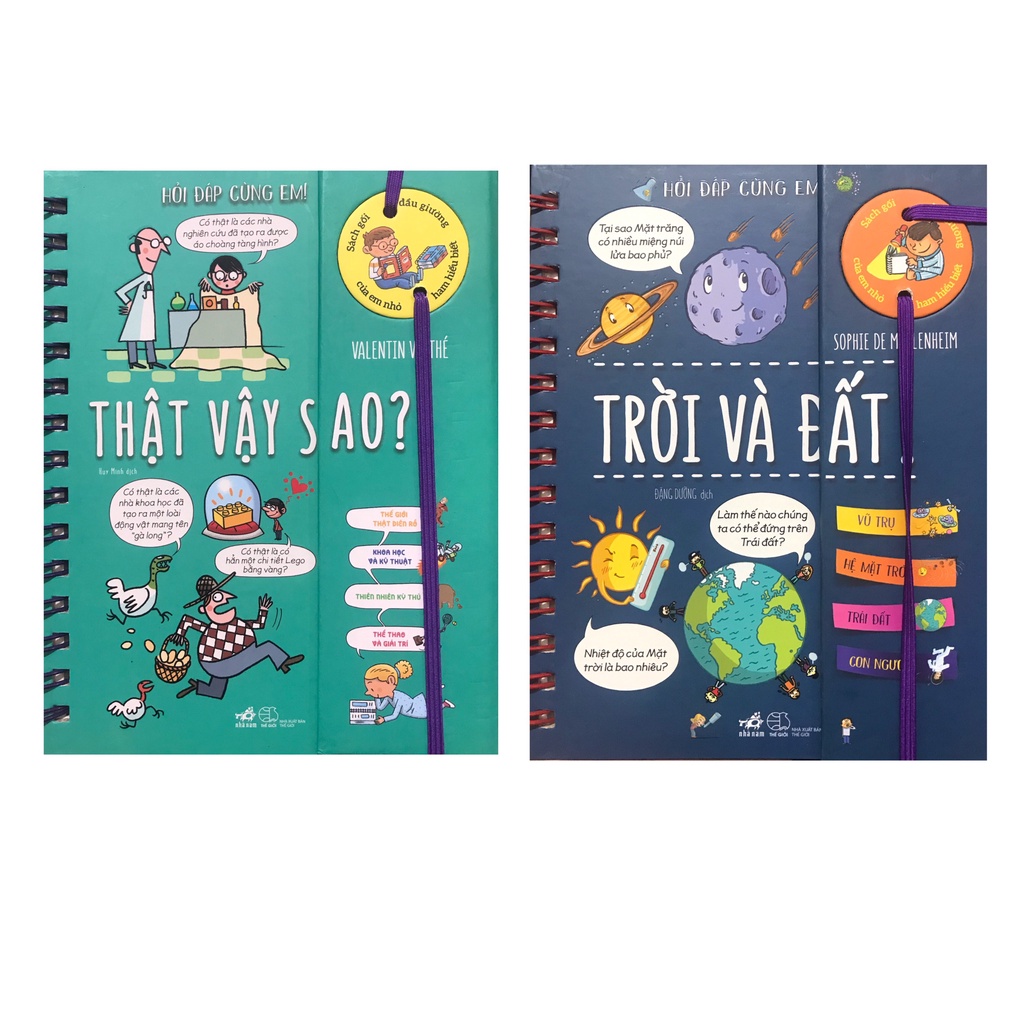 Sách - Combo Hỏi đáp cùng em Thật vậy sao + Trời và đất