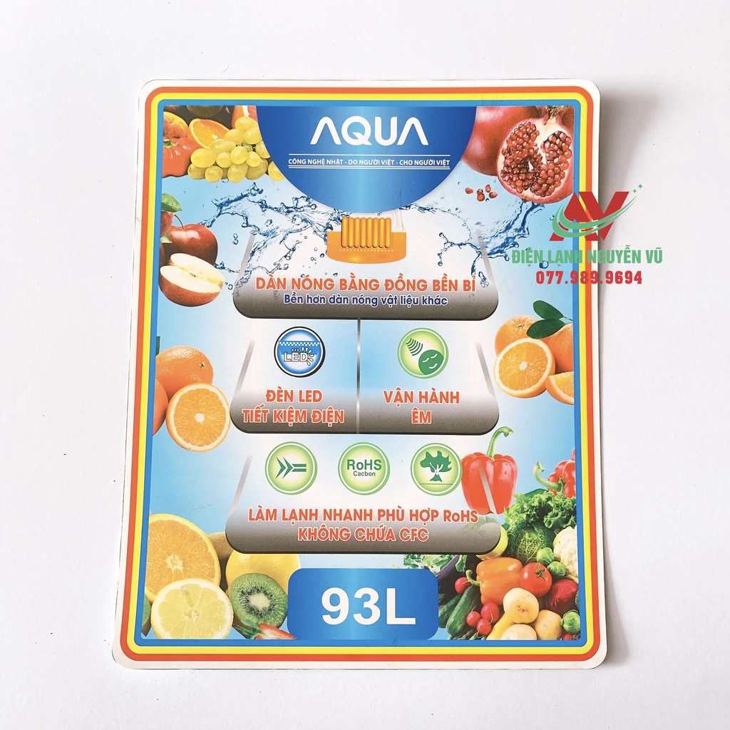 Tem tủ lạnh Aqua 90L