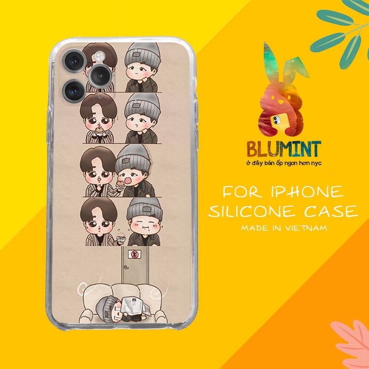 Ốp đt Yoonmin chibi cho iPhone 6 đến iphone13 BLUYMIN0045