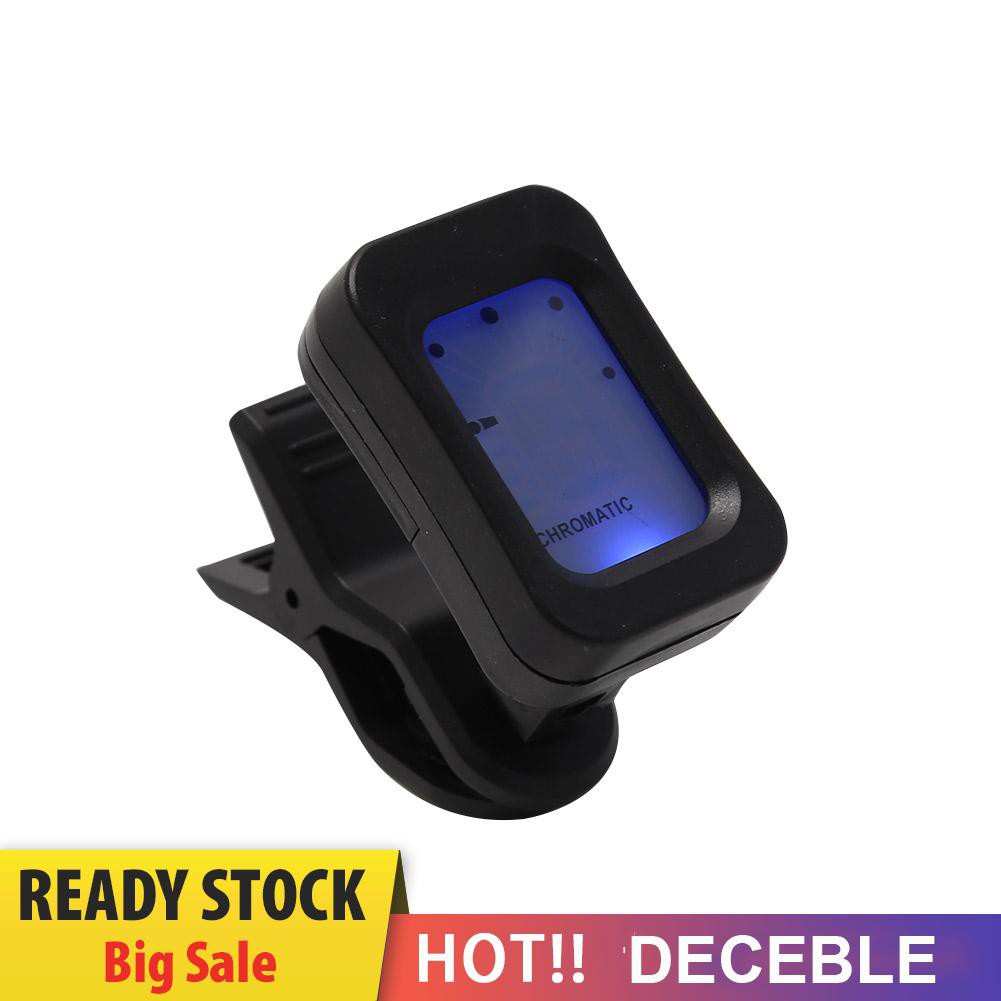 Deceble Clip-on Electronic Digital Guitar Tuner for Guitar Chromatic Bass Ukulele