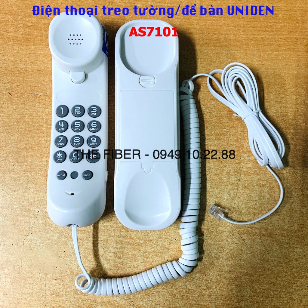 ĐIỆN THOẠI BÀN AS-7101 màu đen hoặc màu trắng UNIDEN