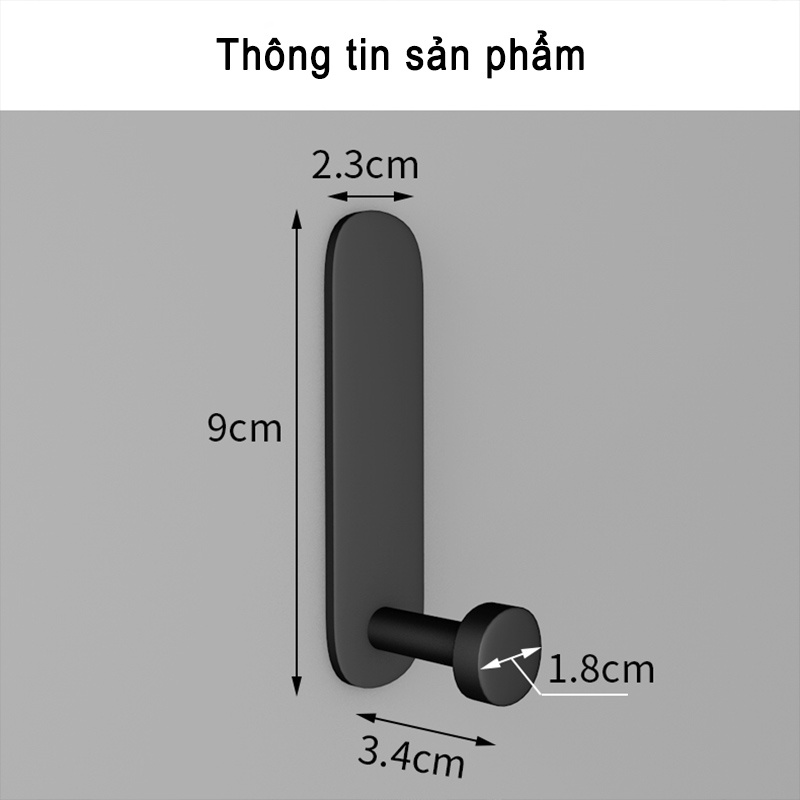 Móc treo đồ GUANCHUANG gắn tường không đục lỗ đa năng cho phòng khách phòng ngủ phòng tắm