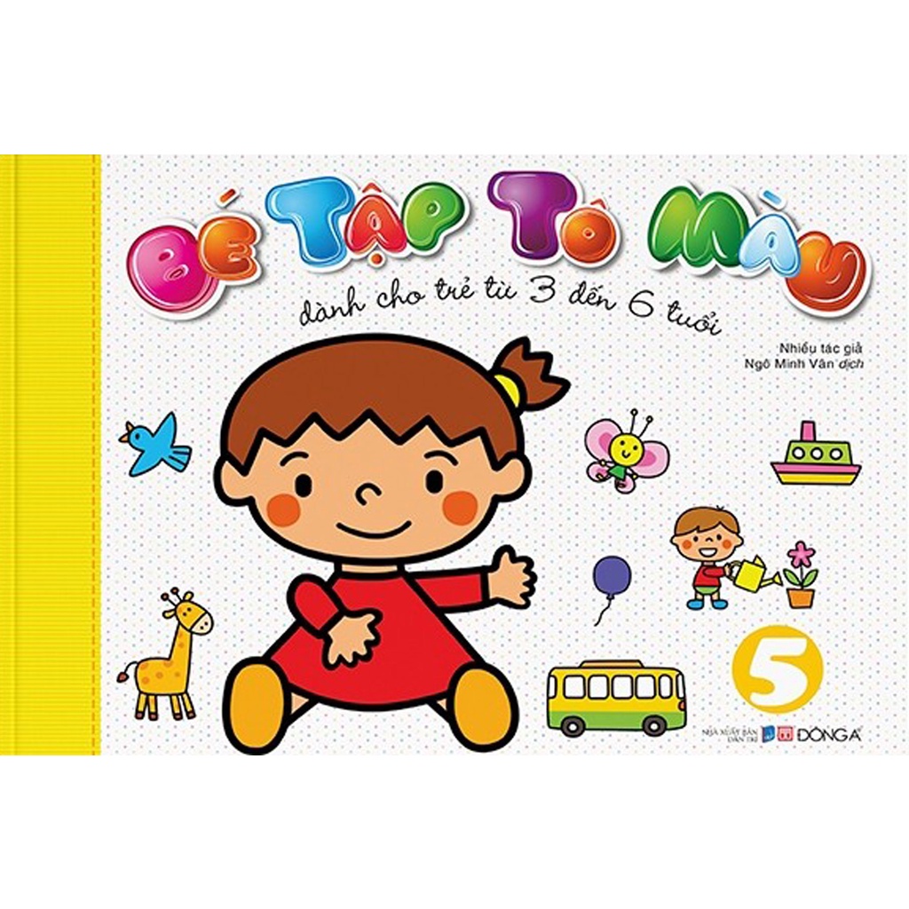 Sách - Bé Tập Tô Màu (3-6 Tuổi) - Tập 5