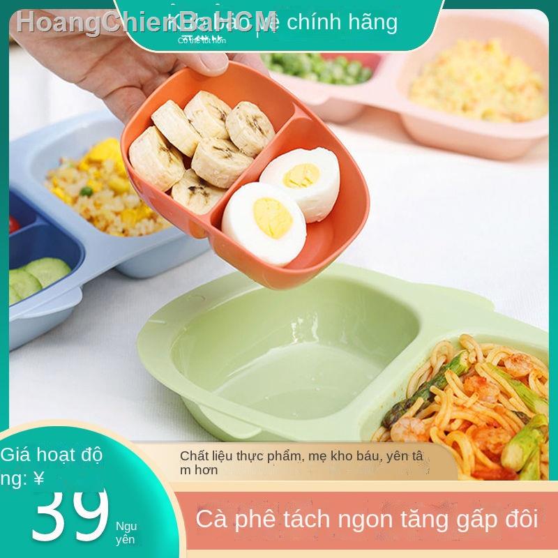 Đĩa ăn cho trẻ em Keyoubi có lưới phim hoạt hình bộ đồ chống rơi thức bổ sung bát gia đình riêng bé