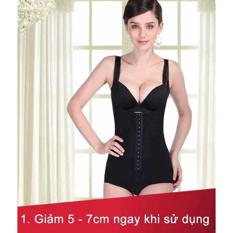 Áo Gen Nịt Giảm Mỡ Bụng 6 Hàng Nấc Cài Sau Sinh Hàng Cao Cấp Tạo Vòng Eo Thon Gọn