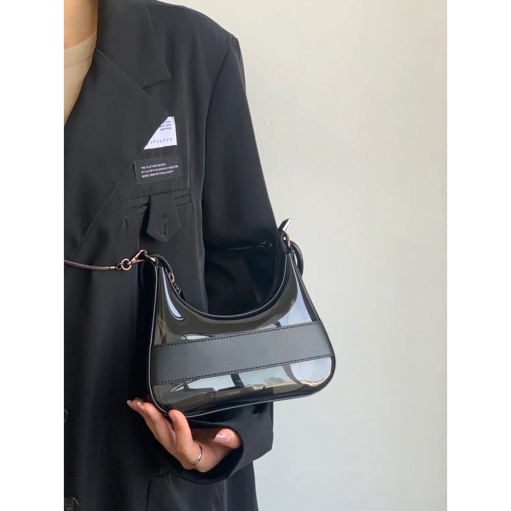 Túi đeo dưới cánh tay Phối Dây Xích Thời Trang Mùa Hè 2022 Sang Trọng Cho Nữ