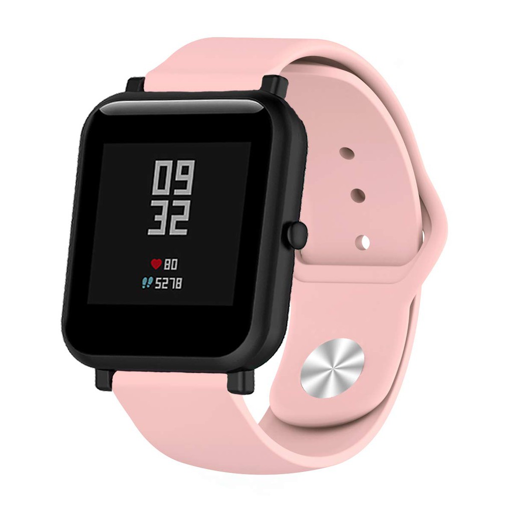 Dây Đeo Silicon Mềm Thoáng Khí 20mm Chuyên Dụng Cho Xiaomi Huami Amazfit Bip Lite Gts Bip U