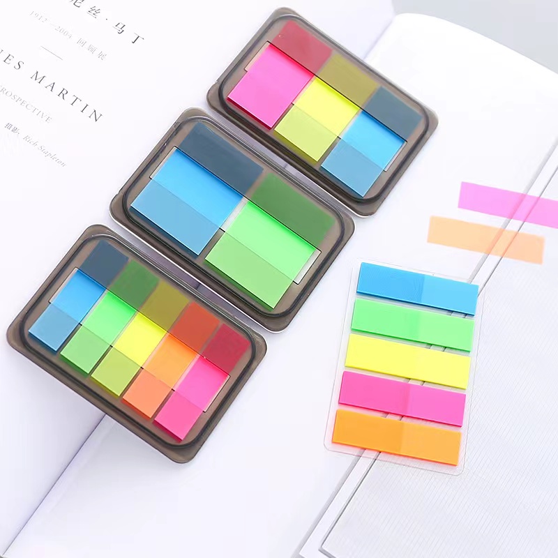 PET Index Sticky Sticky Note Lưu ý huỳnh quang Văn phòng phẩm Văn phòng phẩm
