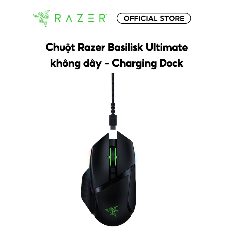 Chuột không dây Razer Basilisk Ultimate with Charging Dock