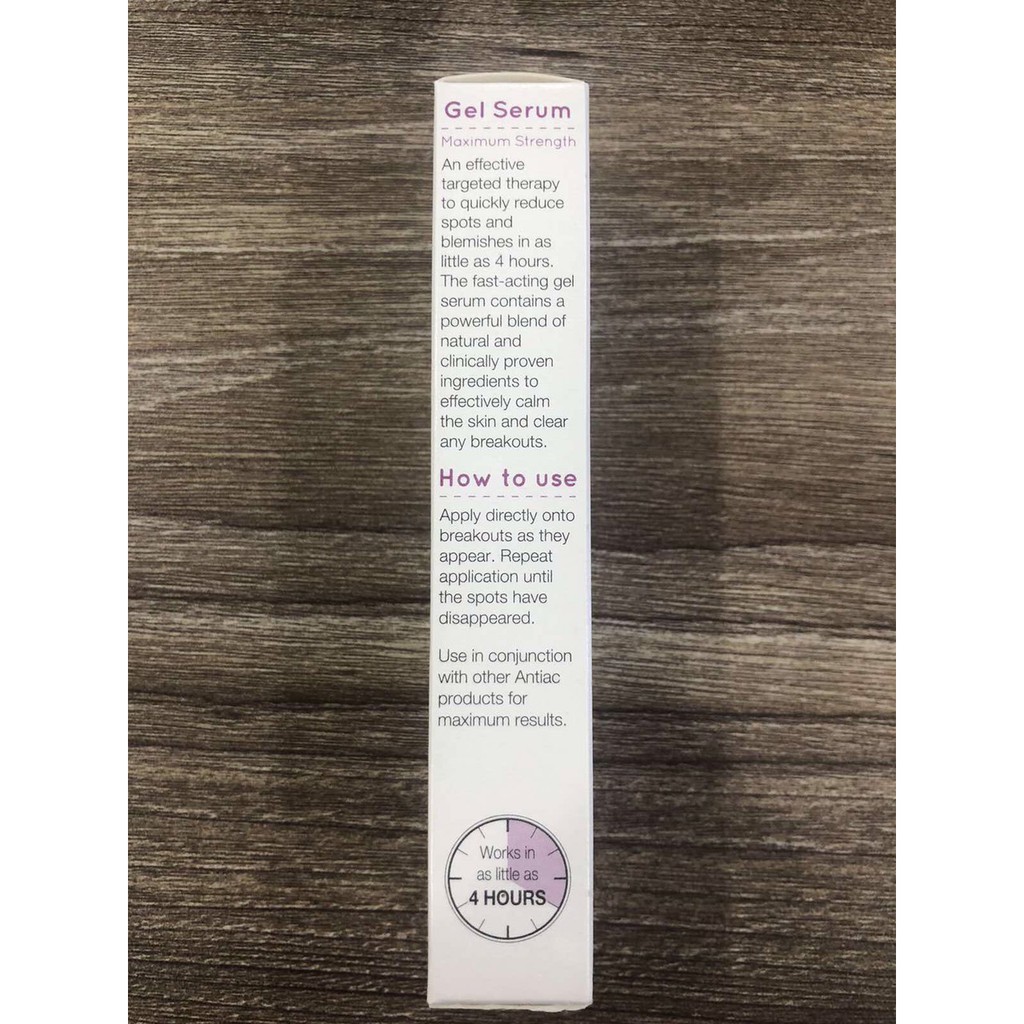 ANTIAC ACTIV GEL SERUM - Giải pháp giảm viêm da, trứng cá, mụn bọc sưng viêm. Hiệu quả giảm sưng tấy chỉ sau 4h.