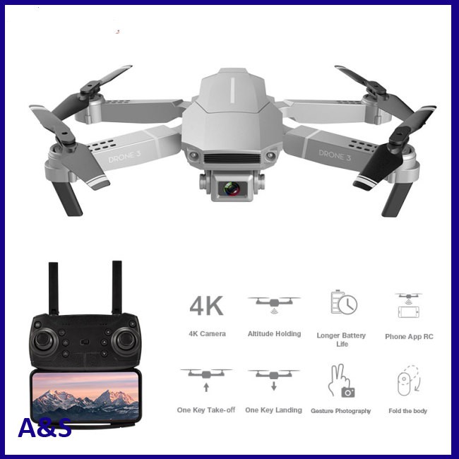 Bộ Flycam F98 Drone Hd Góc Rộng 4k Wifi 1080p 20 Phút Kèm Phụ Kiện