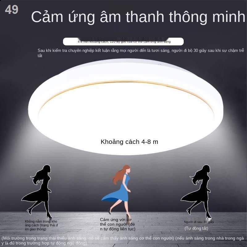 KĐèn LED điều khiển bằng giọng nói ánh sáng lối đi trần kỹ thuật radar âm thanh và thân hồng ngoại cảm biến hành