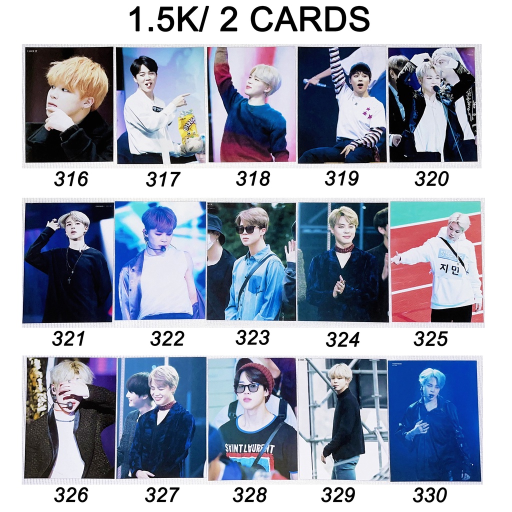 Sale set card JIMIN BTS 3