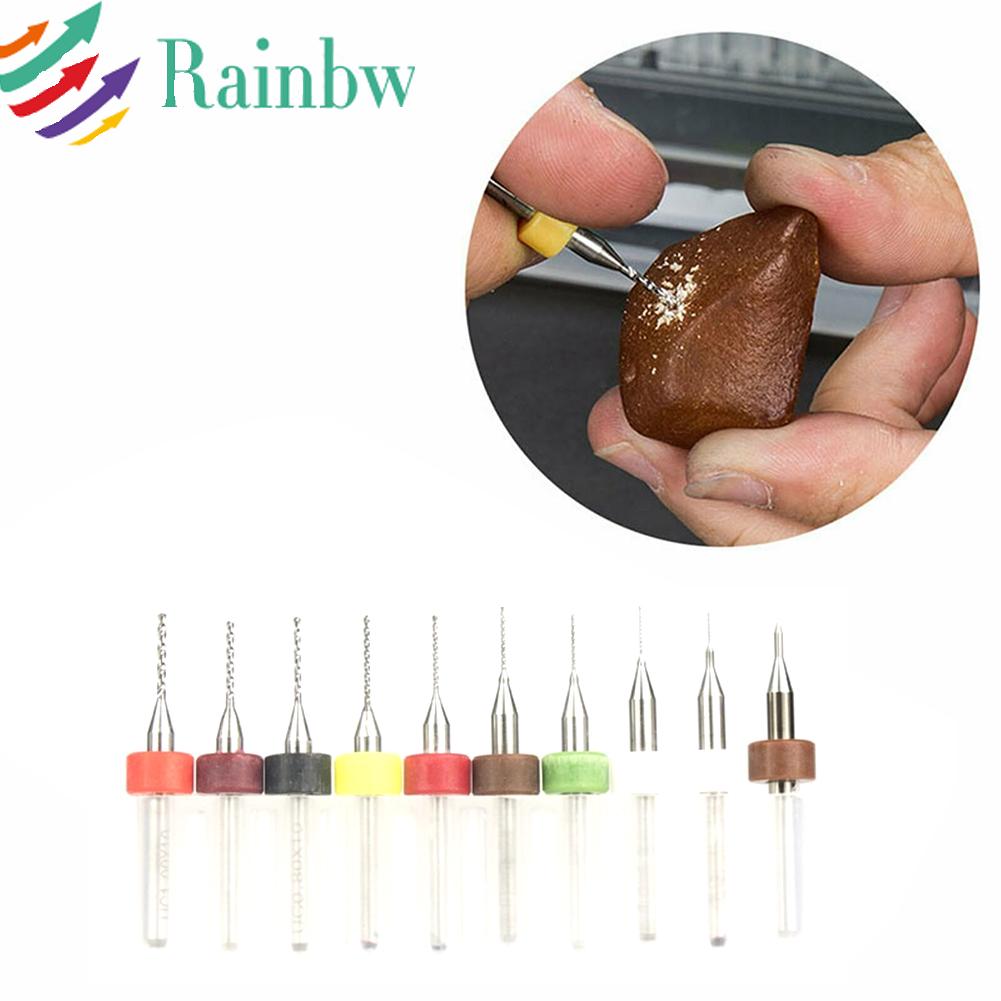 Set 10 Mũi Khoan 0.1-1.0mm 0.1 / 0.2 / 0.3 / 0.4 / 0.5 / 0.6 / 0.7 / 0.8 / 0.9 / 1.0mm Siêu Bền