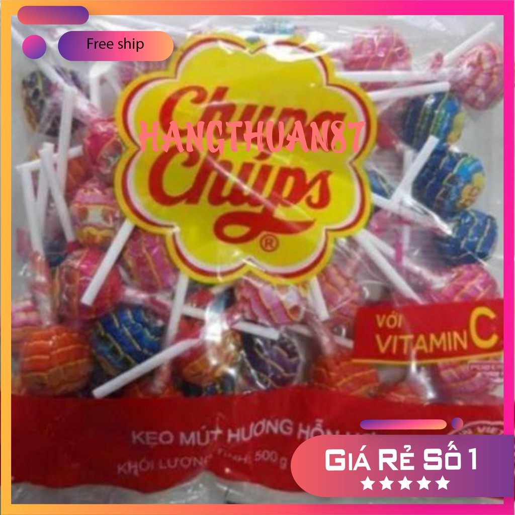 KẸO MÚT CHUPA CHUPS GÓI 400g 50 QUE