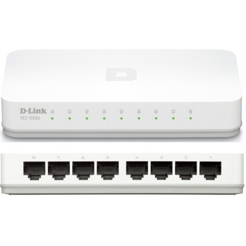 Switch D-Link DGS 1008A 8-Port Gigabit - Hàng chính hãng