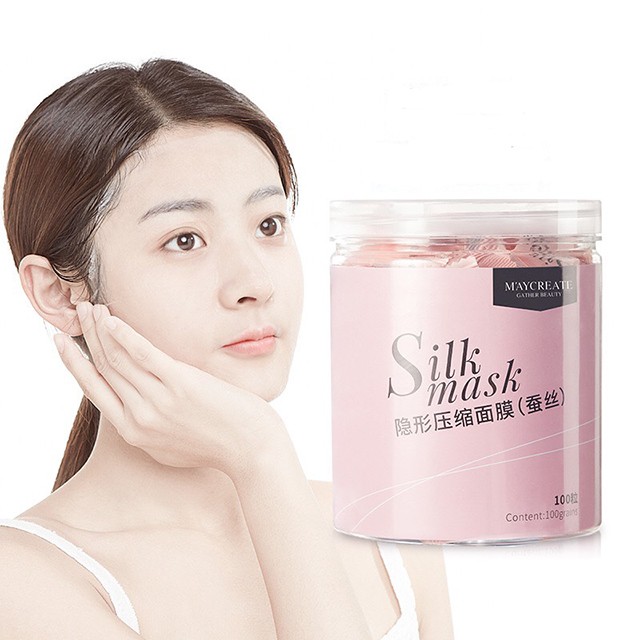 Một Gói 50 Miếng Mặt Nạ Nén Maycreate Silk Mask