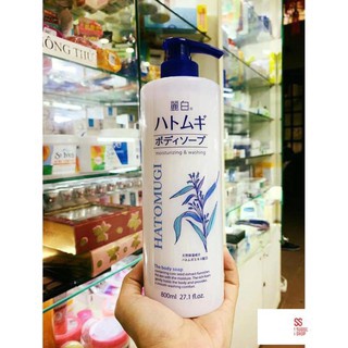 SỮA TẮM Ý DĨ HATOMUGI 800ML