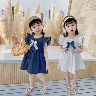 Đầm tay phồng thời trang hàn quốc xinh xắn cho bé gái đầm bé gái váy bé gái