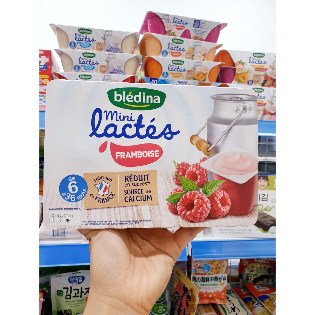 Sữa chua nguội Bledina Pháp, sữa chua cho bé ăn dặm từ 6 tháng đủ vị